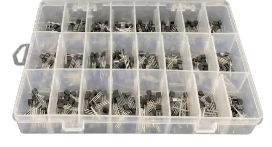 Kit tranzistori BJT NPN/PNP – 480 bucăți (24 modele) - AE195K Kit tranzistori BJT NPN/PNP – 480 bucăți (24 modele) - Imagine produs K2 Auto Kit-uri electronice