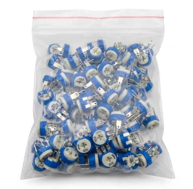 Kit potențiometre trimmer reglabile – 65 bucăți (13 valori) - AC110K Kit potențiometre trimmer reglabile – 65 bucăți (13 valori) - Imagine produs K2 Auto Kit-uri electronice