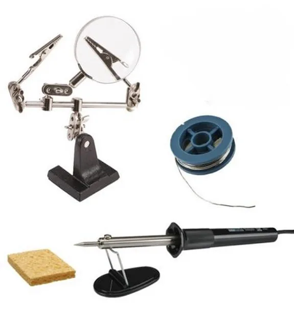 Kit de lipit pentru începători 30W – stație basic cu letcon și accesorii - AE014 Kit de lipit pentru începători 30W – stație basic cu letcon și accesorii - Imagine produs K2 Auto Kit-uri unelte